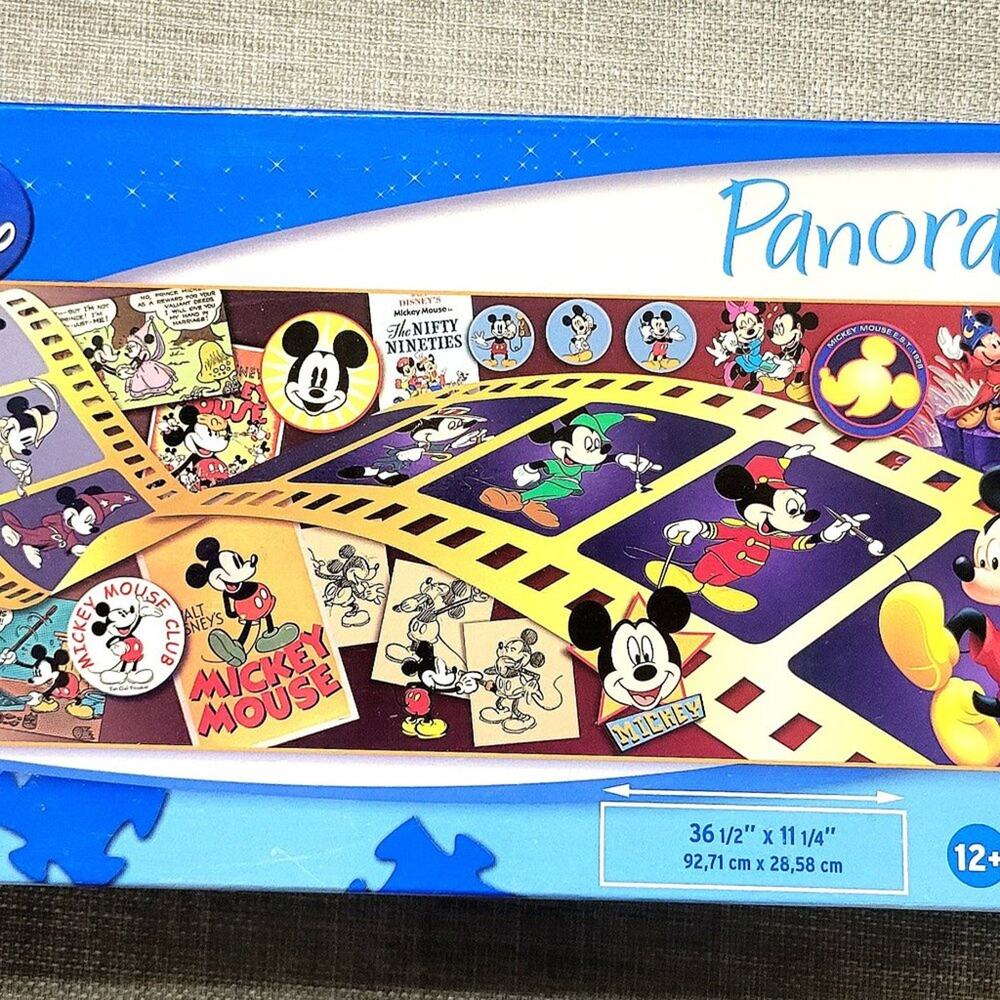 Disney Panoramas "Mickey Through the Years" 750 Piece Jigsaw Puzzle! 2009